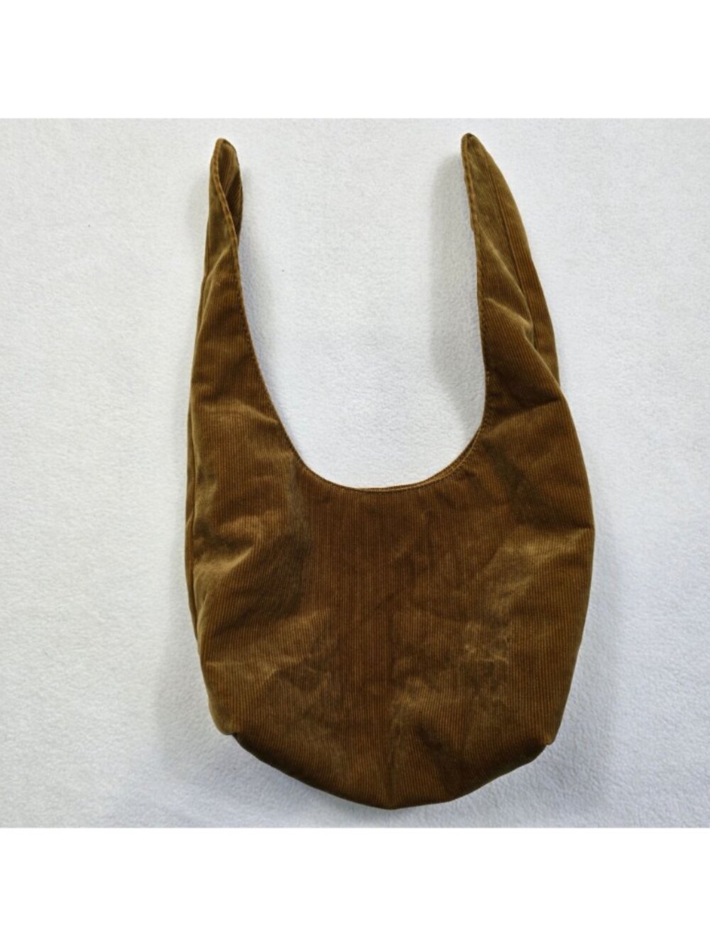 Merit Signature Brown Corduroy Makeup Cosmetic Bag Pouch Minimalist - Picture 2 of 7